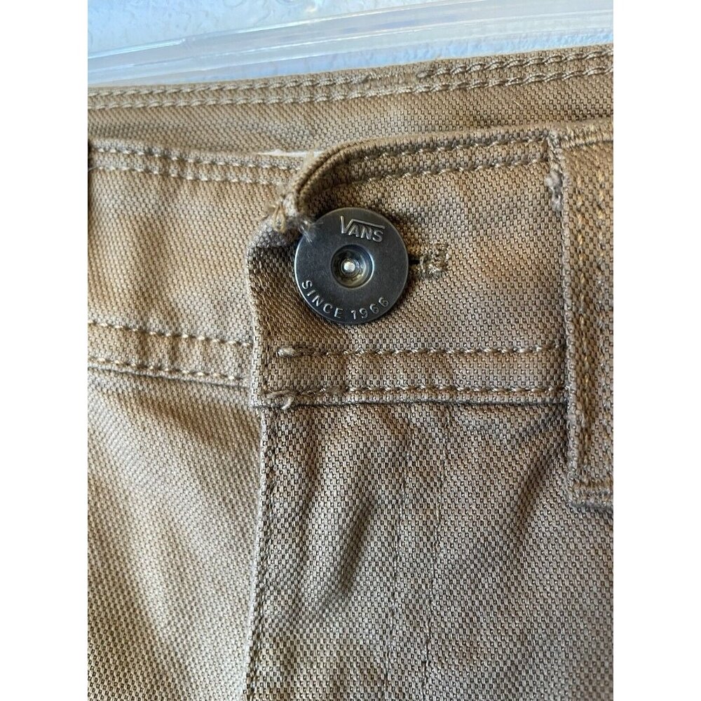 VANS In the Know Dark Beige PANTS New Khakis Mens Size 27 x 26 Skater Gorpcore - Picture 3 of 7